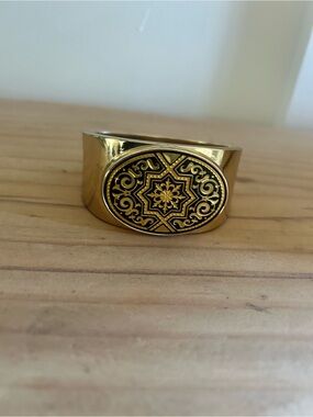 ANFRAMA Damascene Handcrafted Hinged Clamper Bracelet